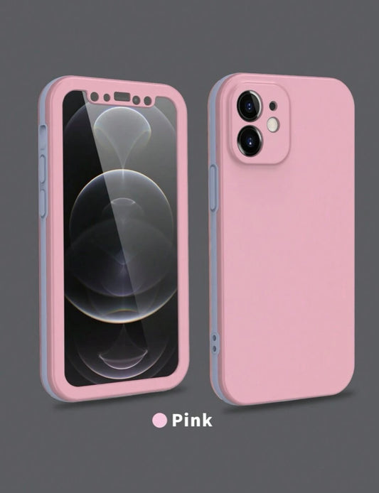 Bicolor Contrast Frame Phone Case Compatible With Apple IPhone