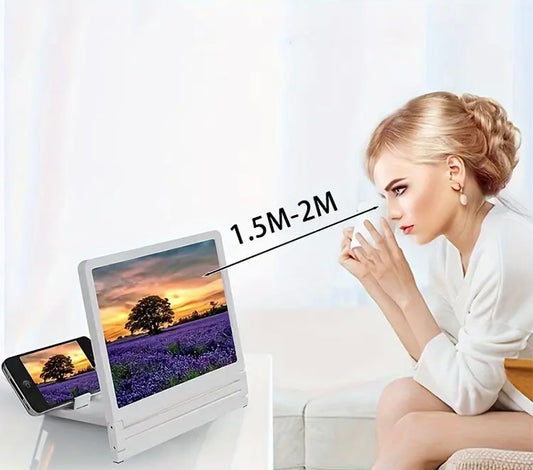 3D HD Mobile Phone Screen Amplifier With Eye Protection And Multi Functional Holder- Enhance Your Viewing Experience